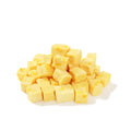 Freeze dried peach yoghurt cubes for dogs made with real yoghurt and peach, perfect for Barkfast and enrichment.