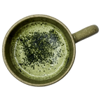Prepared Matcha Latte for dogs made with goat milk and natural green superfoods.